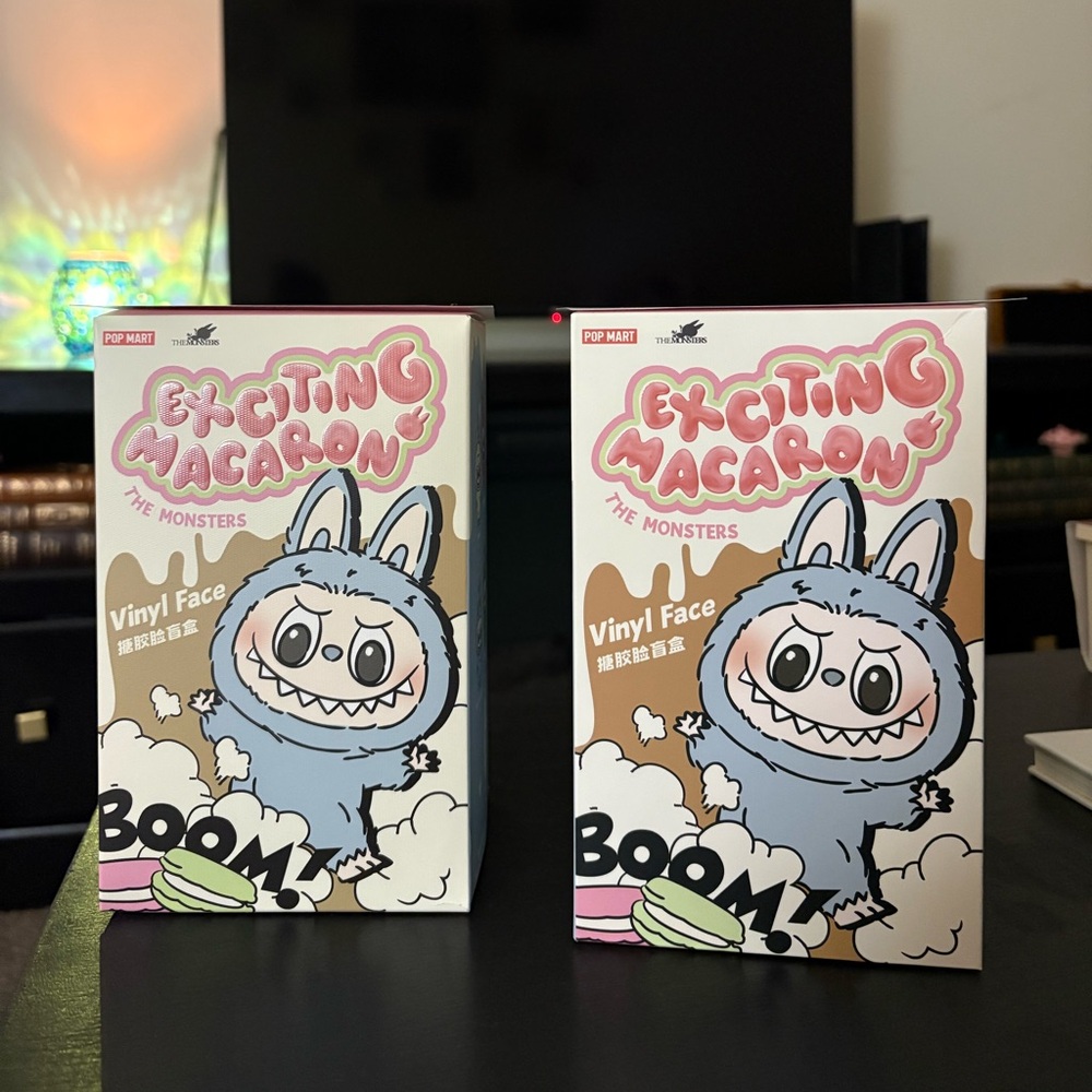 Exciting Macaron Labubu Vinyl Face Toy